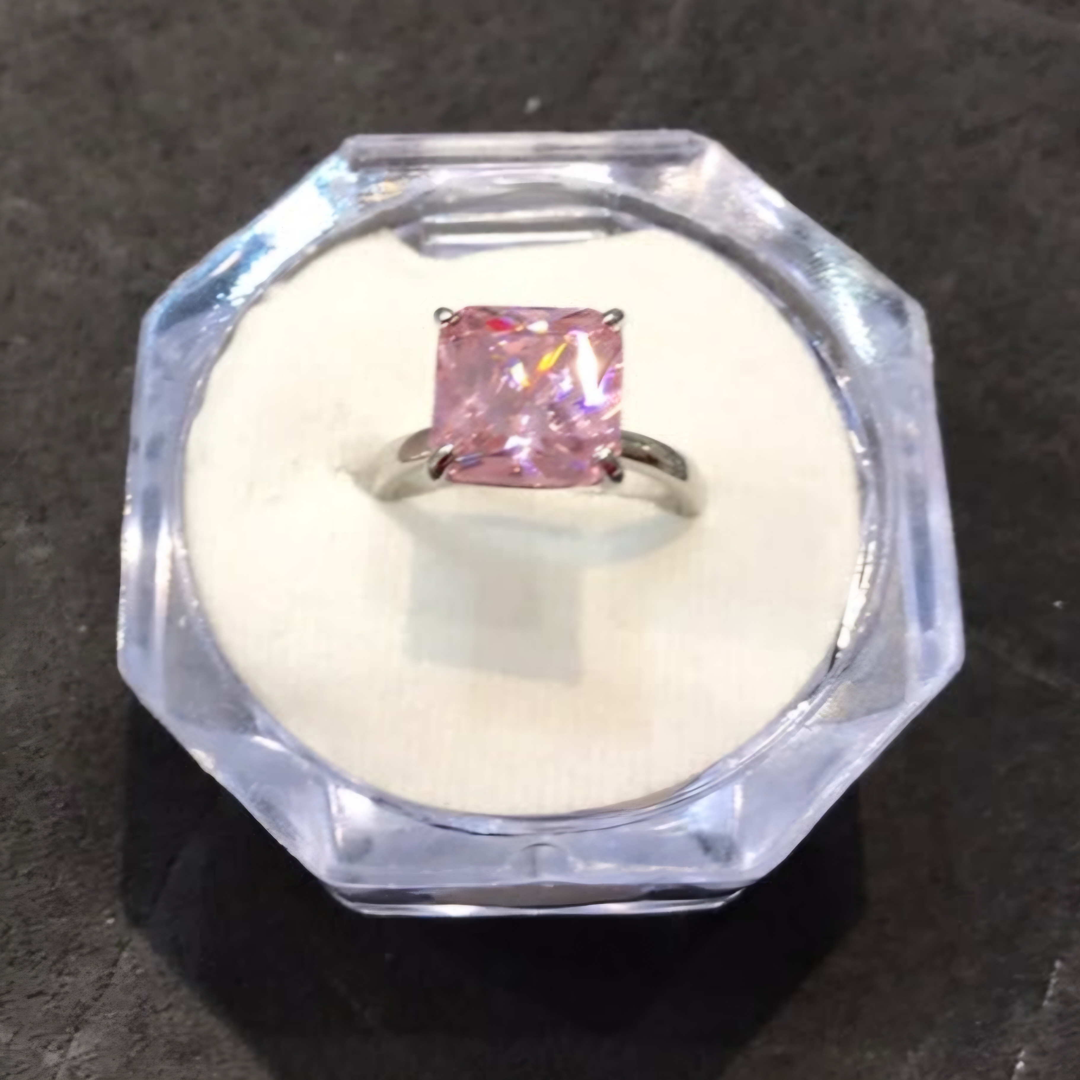 انگشتر زنانه فیری سایز استیل با کیفیت رنگ ثابت - کد j-116 | ماهک شاپ