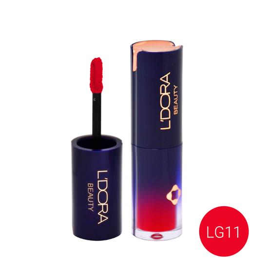 رژ لب مایع نیمه‌ مات لدورا کد LG11